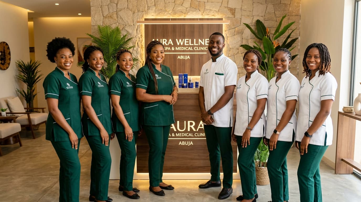 The Life Medical Spa clinical and therapy team in Garki Abuja